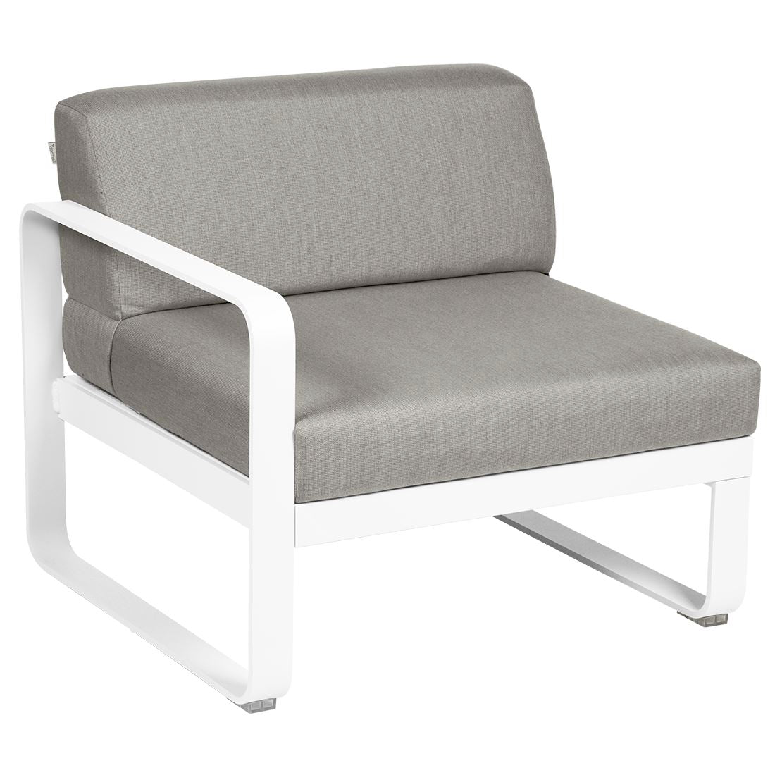 Fermob Bellevie Module gauche 1 place Blanc coton 01 Taupe grisé B8