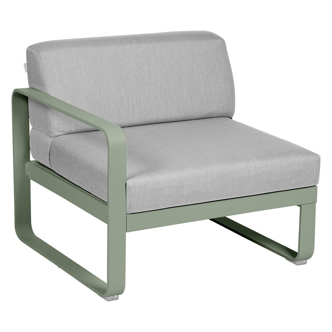 Fermob Bellevie Module gauche 1 place Cactus 82 Gris flanelle 79