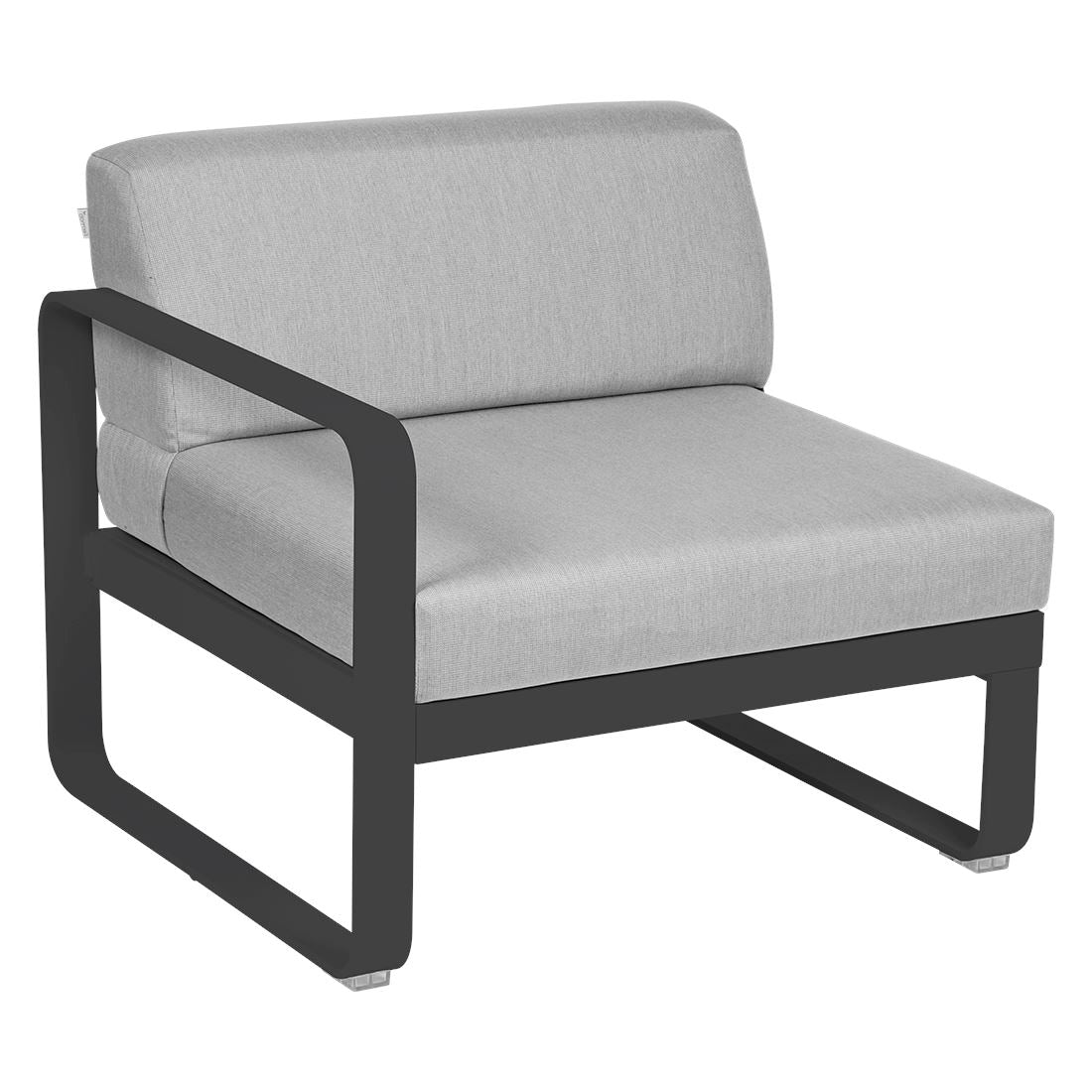 Fermob Bellevie Module gauche 1 place Carbone 47 Gris flanelle 79