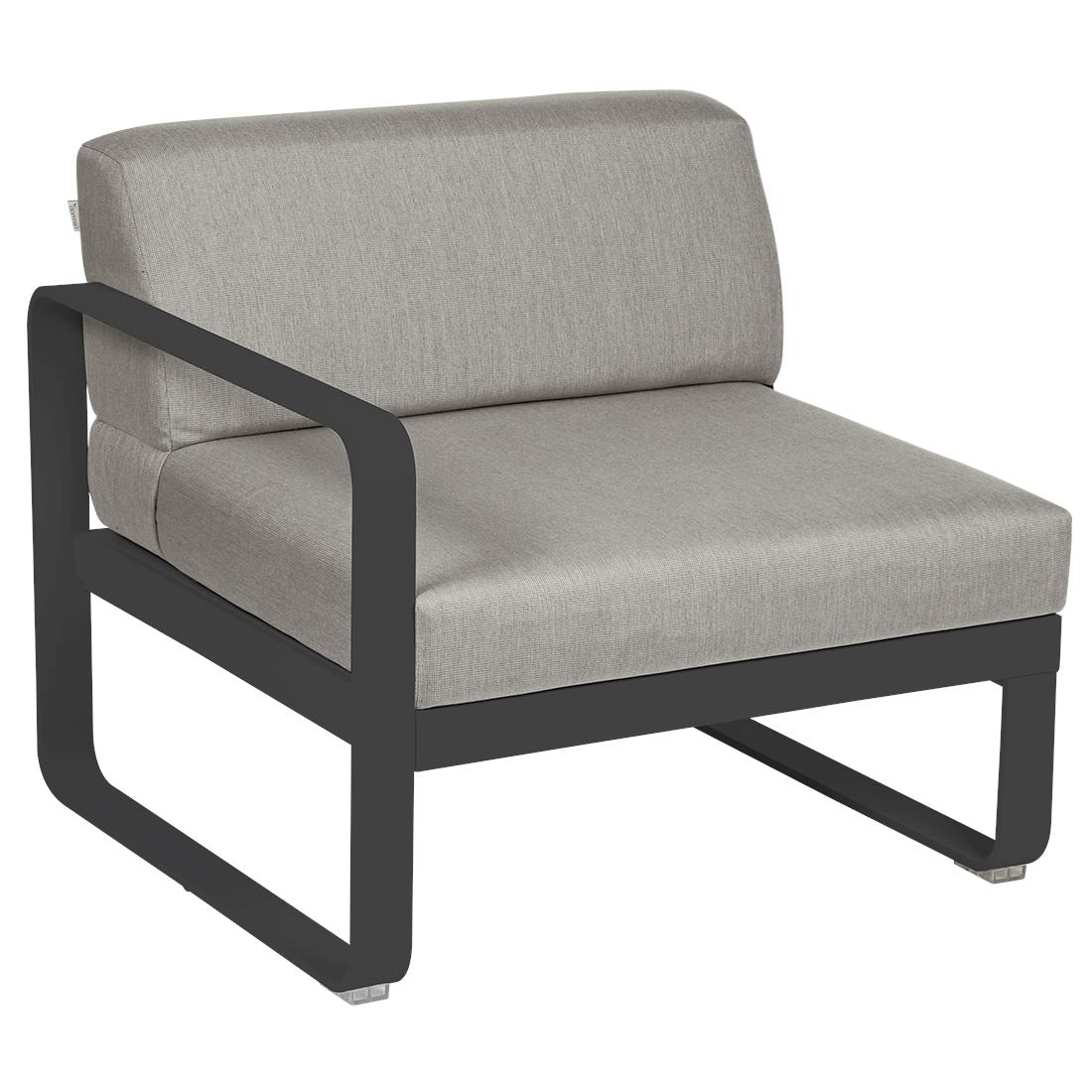 Fermob Bellevie Module gauche 1 place Carbone 47 Taupe grisé B8