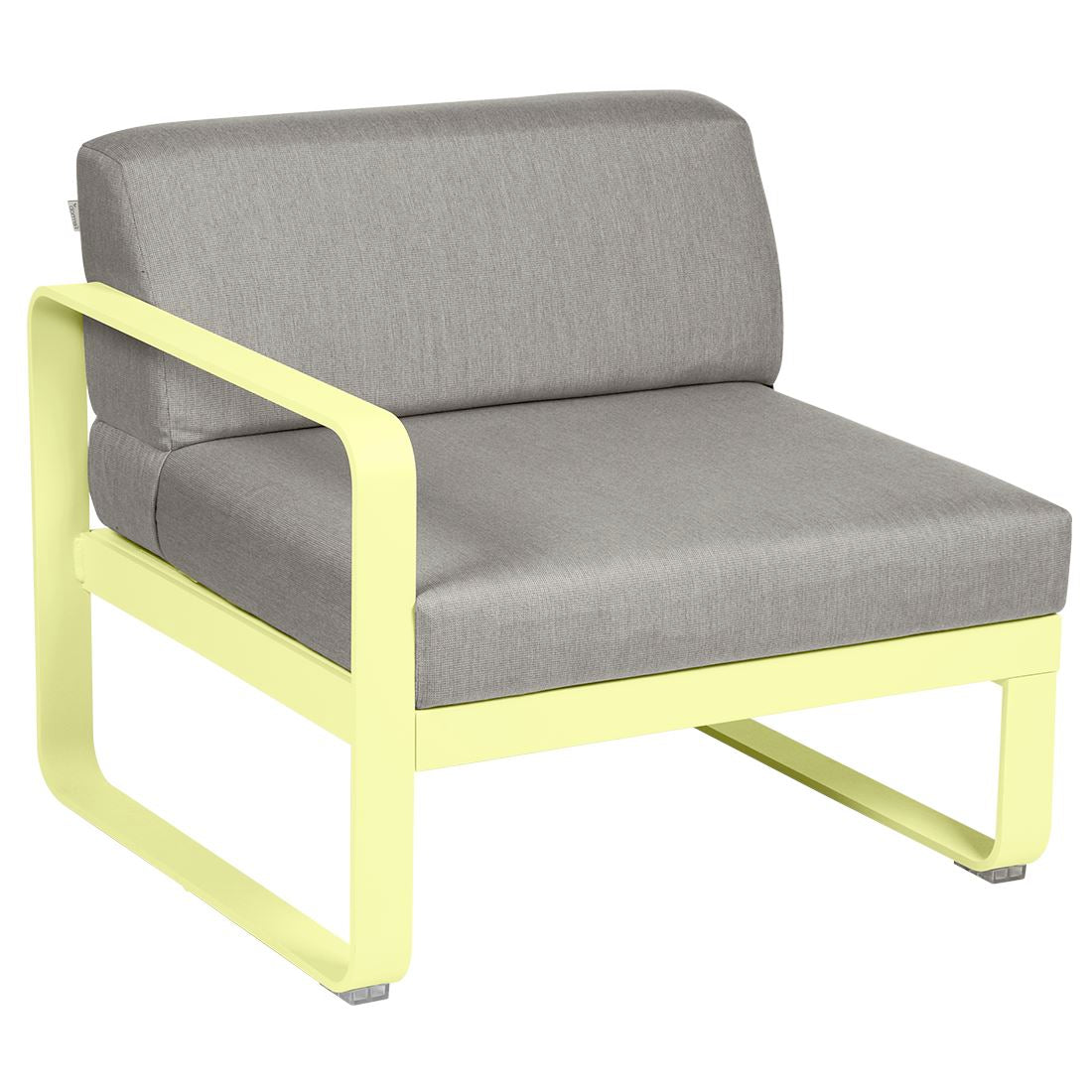 Fermob Bellevie Module gauche 1 place Citron givré A6 Taupe grisé B8