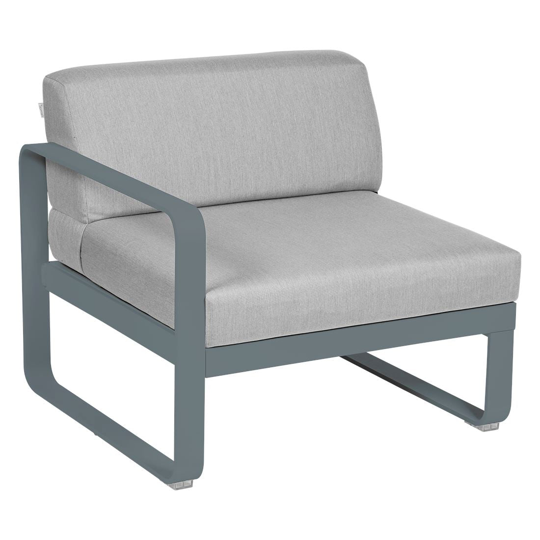 Fermob Bellevie Module gauche 1 place Gris orage 26 Gris flanelle 79