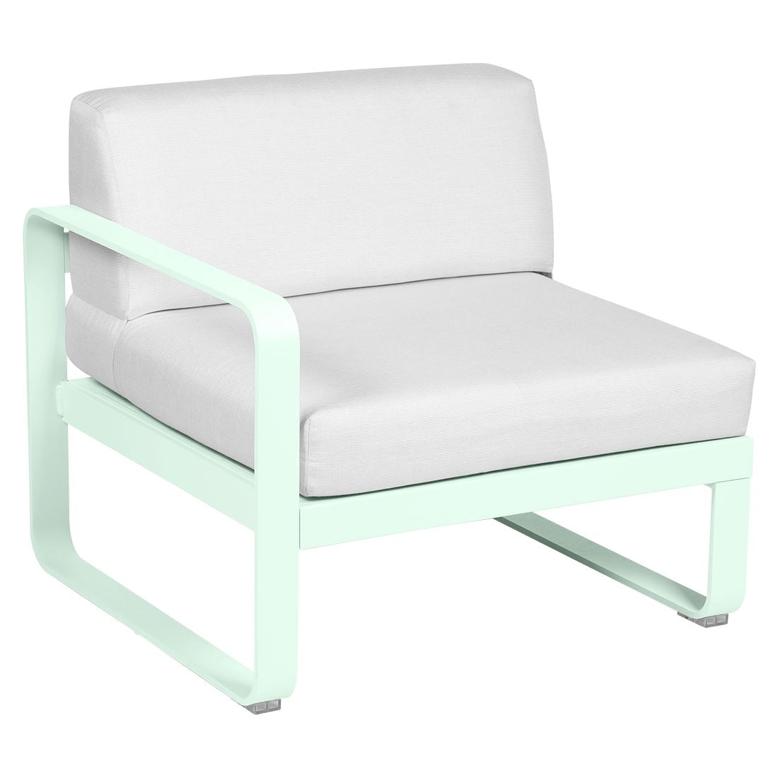 Fermob Bellevie Module gauche 1 place Menthe glaciale A7 Blanc grisé 81