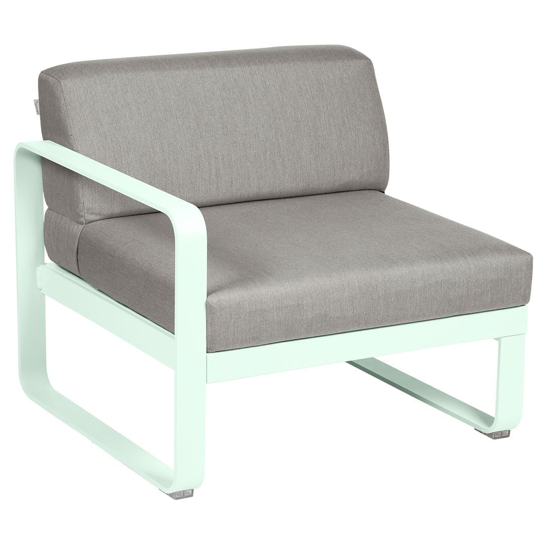 Fermob Bellevie Module gauche 1 place Menthe glaciale A7 Taupe grisé B8