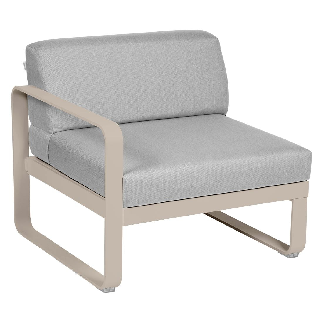 Fermob Bellevie Module gauche 1 place Muscade 14 Gris flanelle 79
