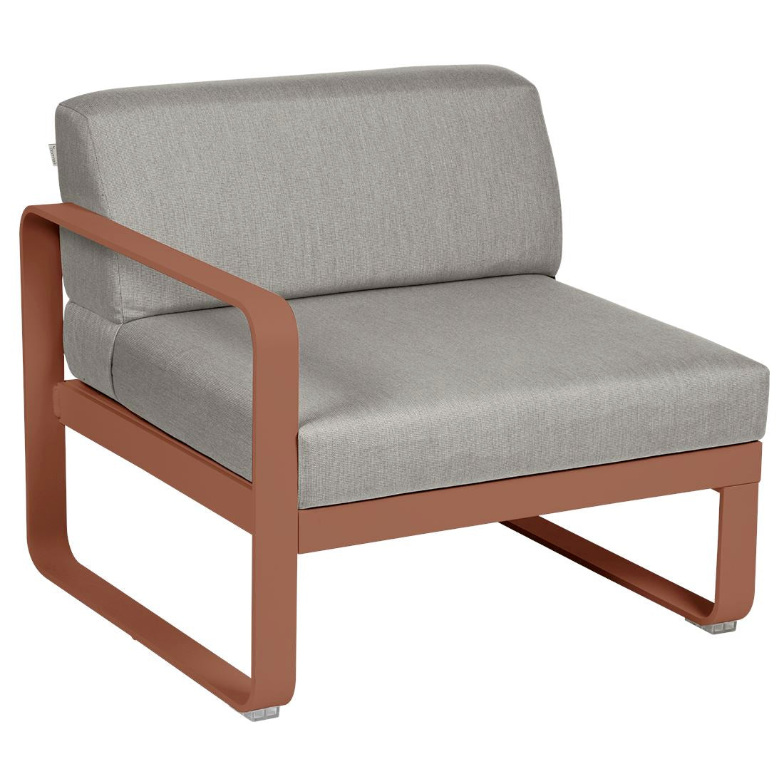 Fermob Bellevie Module gauche 1 place Ocre rouge 20 Taupe grisé B8