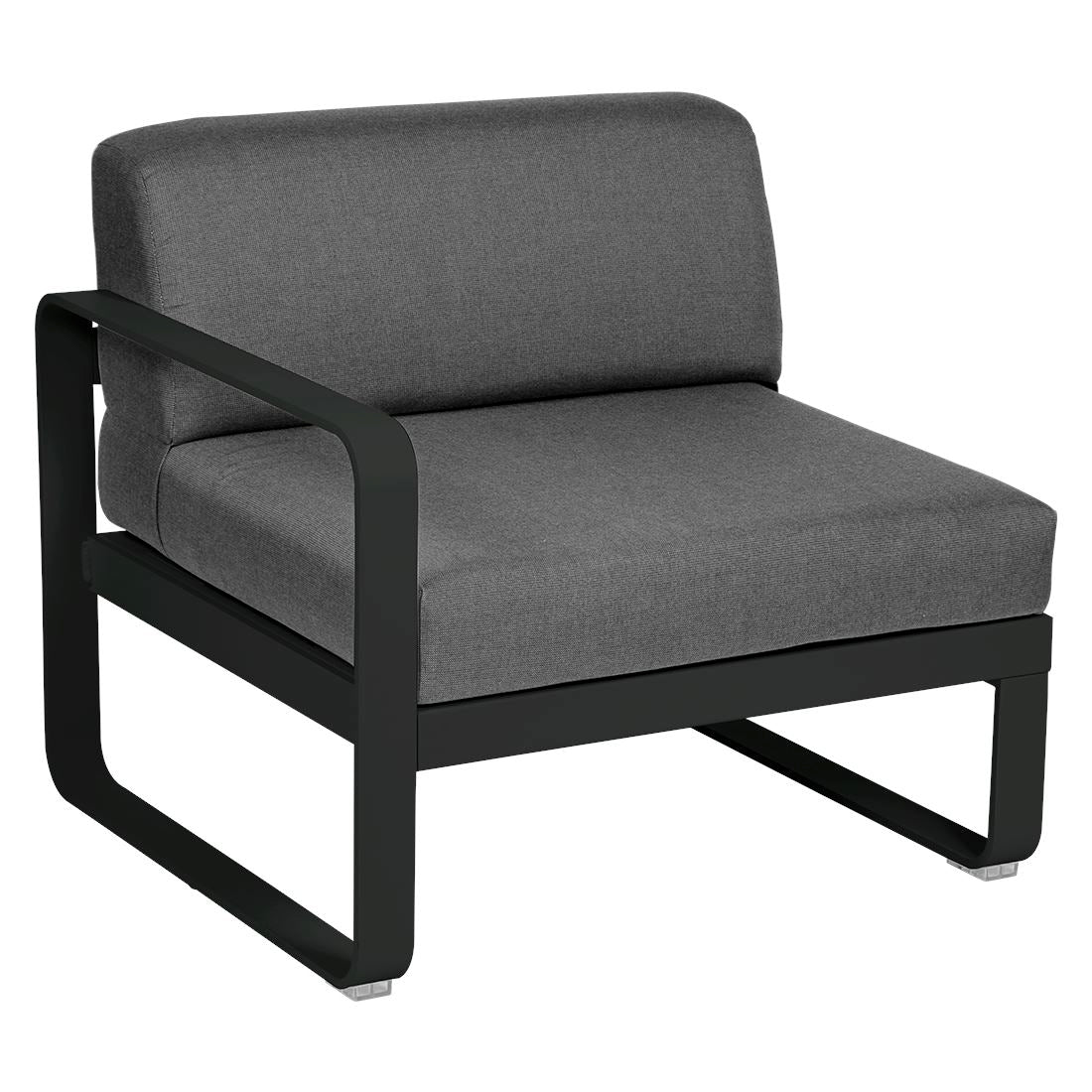 Fermob Bellevie Module gauche 1 place Réglisse 42 Gris graphite A3