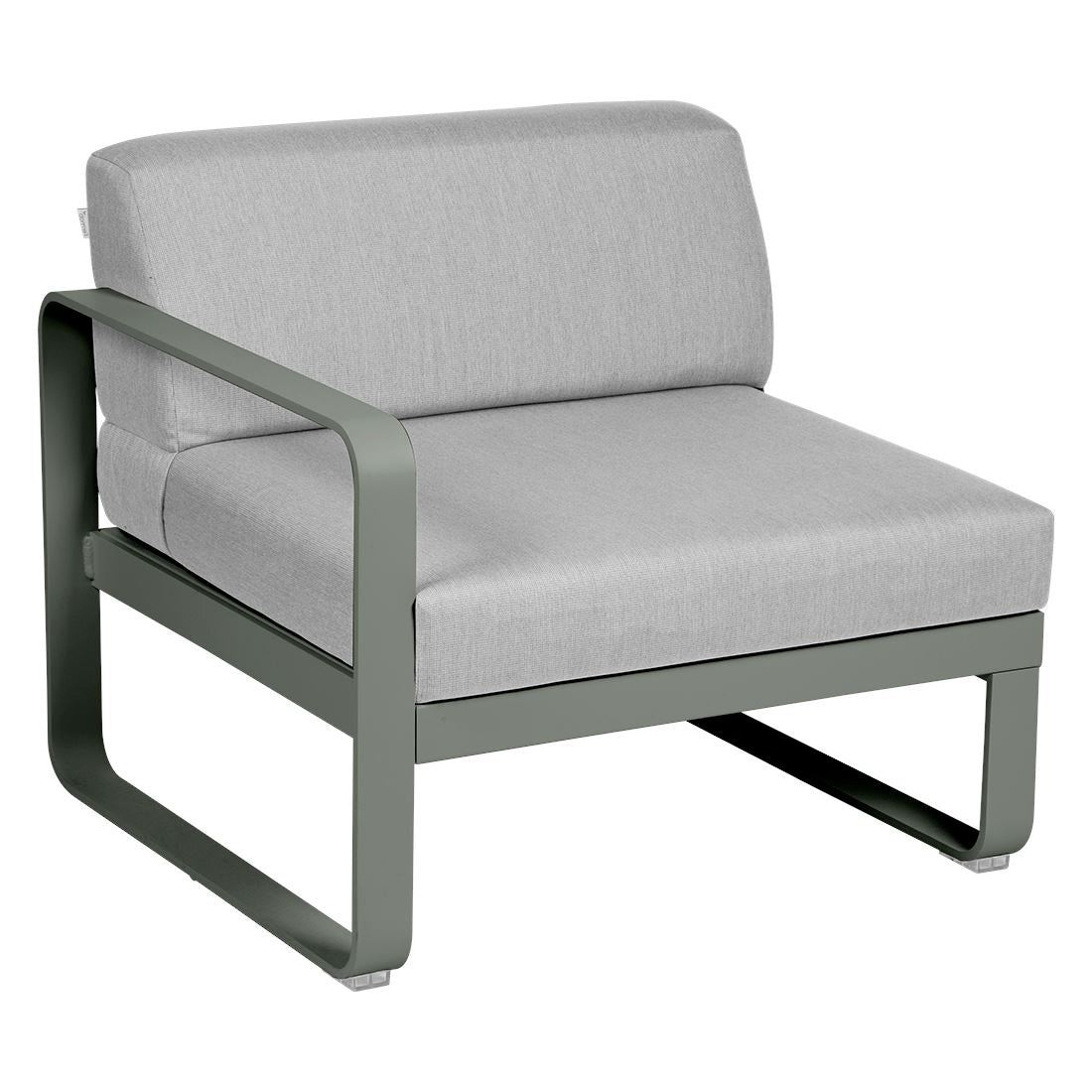 Fermob Bellevie Module gauche 1 place Romarin 48 Gris flanelle 79