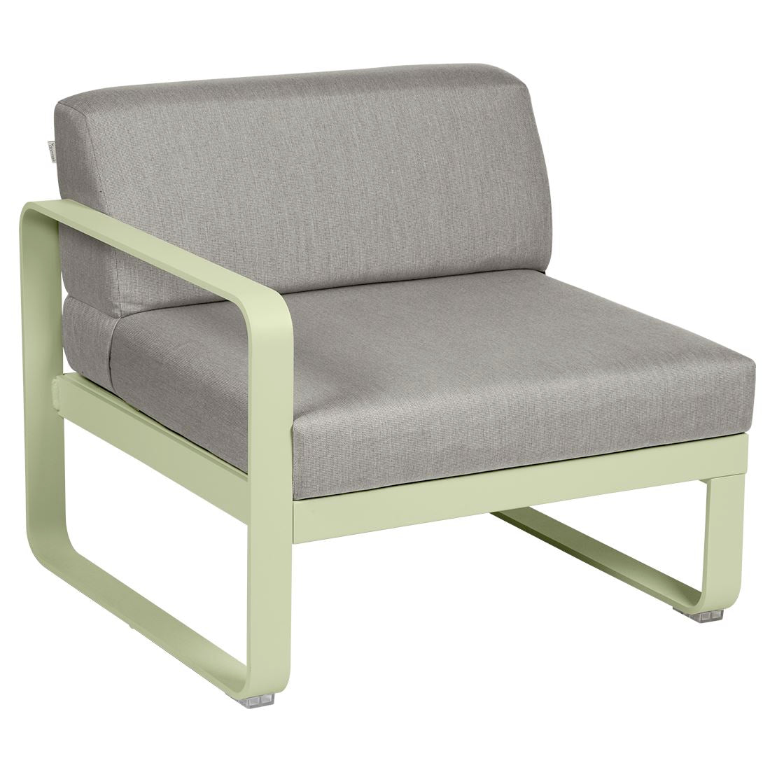Fermob Bellevie Module gauche 1 place Vert tilleul 65 Taupe grisé B8