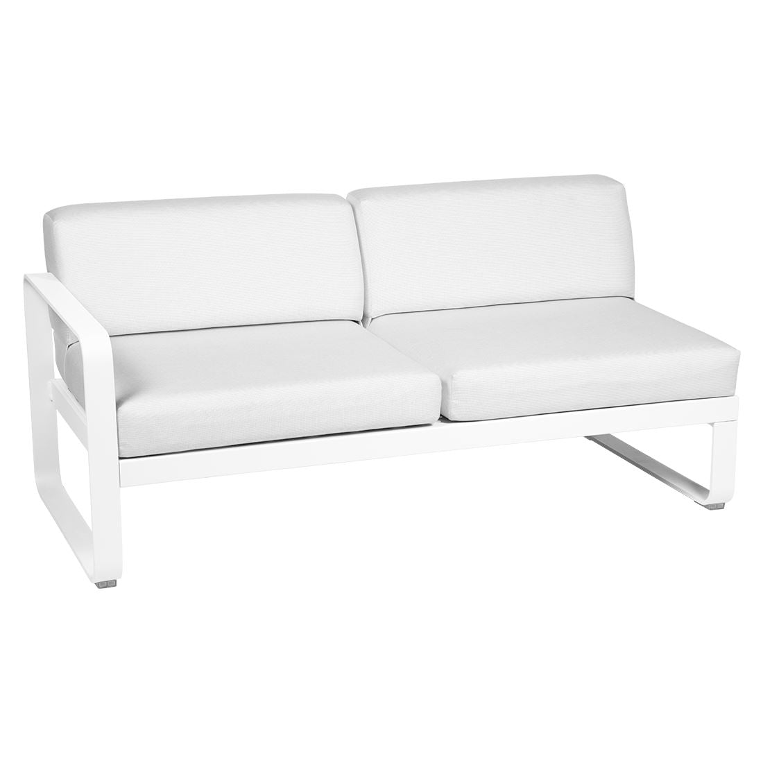 Fermob Bellevie Module gauche 2 places Blanc coton 01 Blanc grisé 81