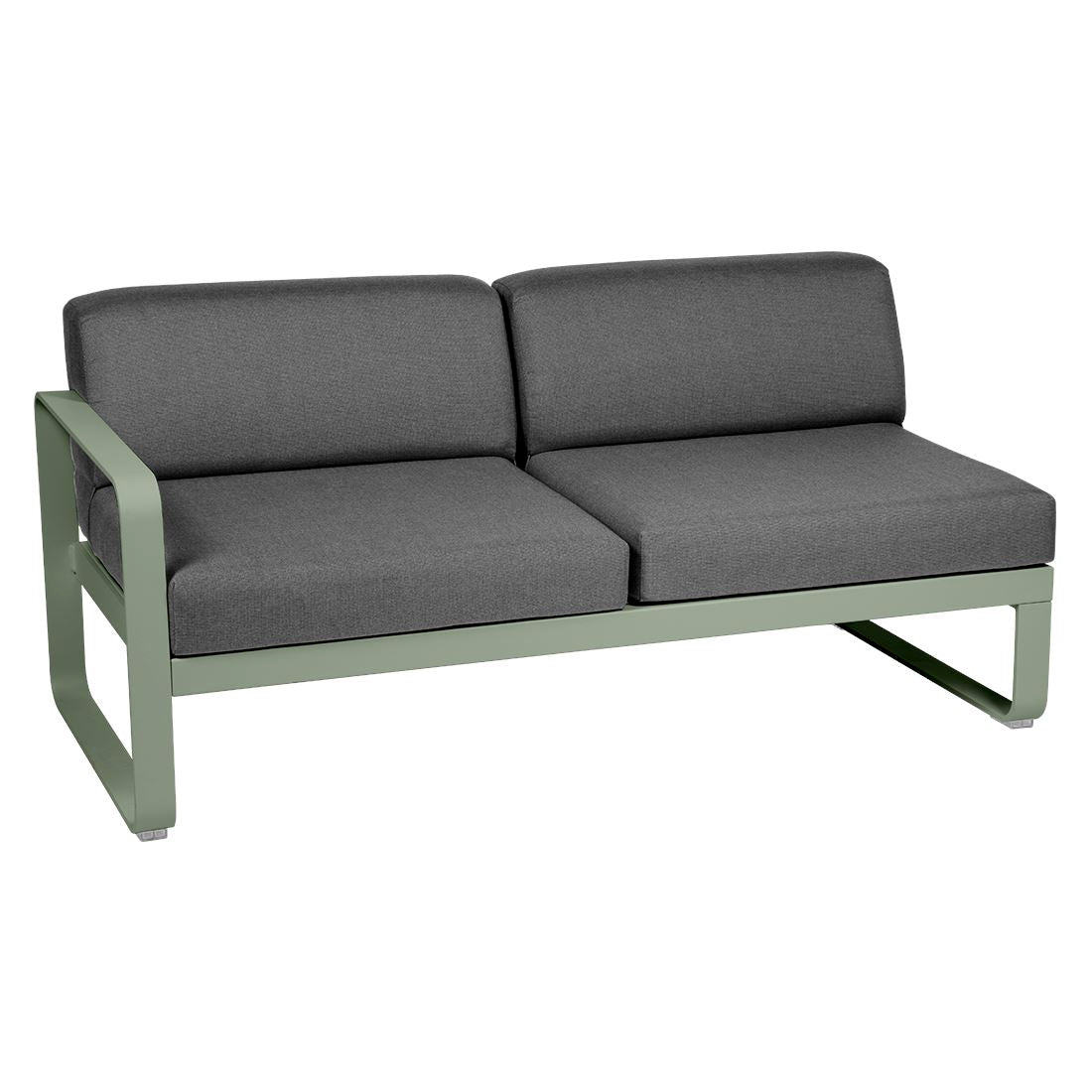 Fermob Bellevie Module gauche 2 places Cactus 82 Gris graphite A3