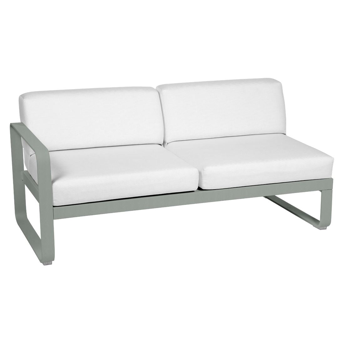 Fermob Bellevie Module gauche 2 places Gris lapilli C7 Gris flanelle 79