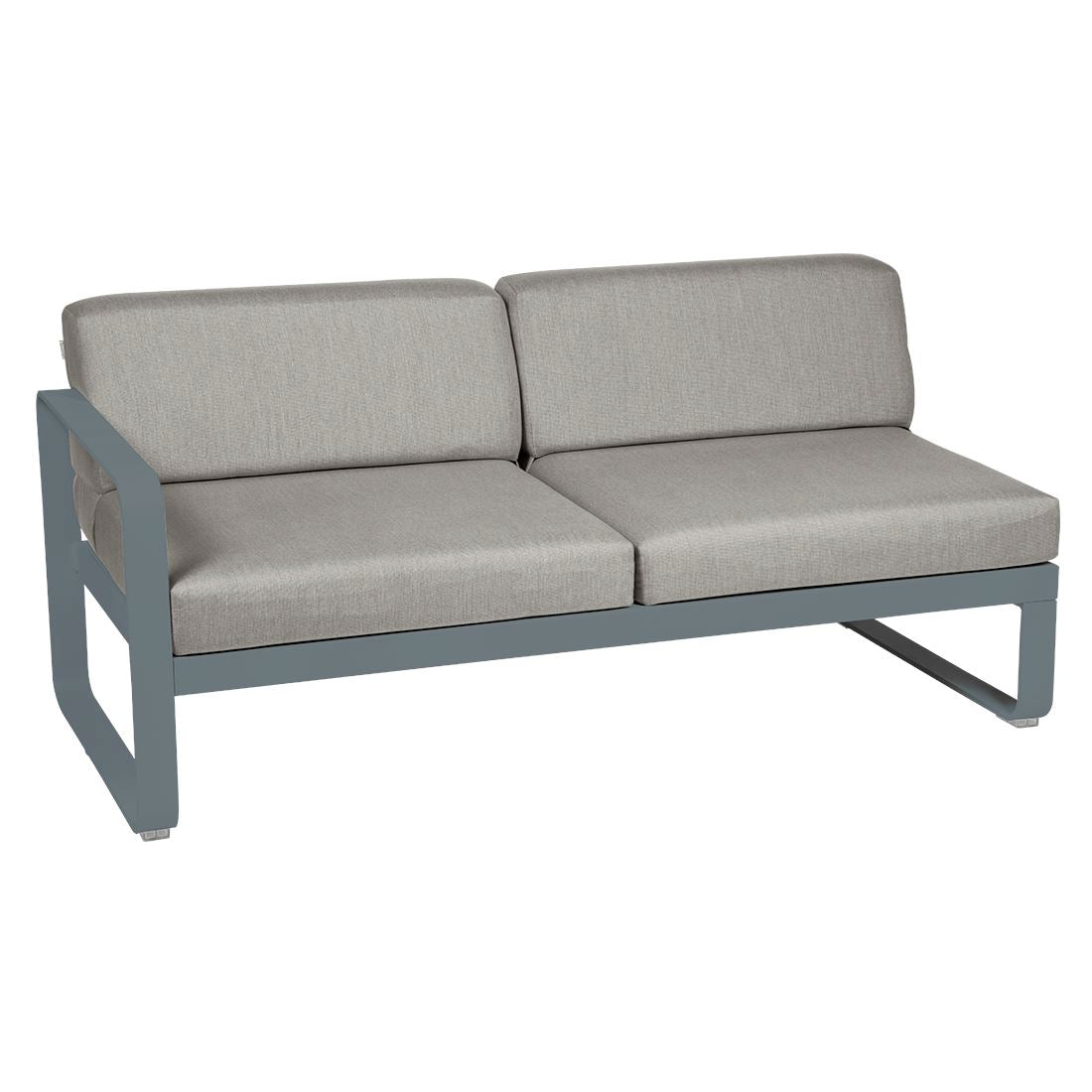 Fermob Bellevie Module gauche 2 places Gris orage 26 Taupe grisé B8