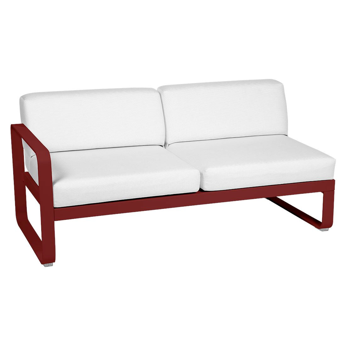 Fermob Bellevie Module gauche 2 places Piment 43 Blanc grisé 81