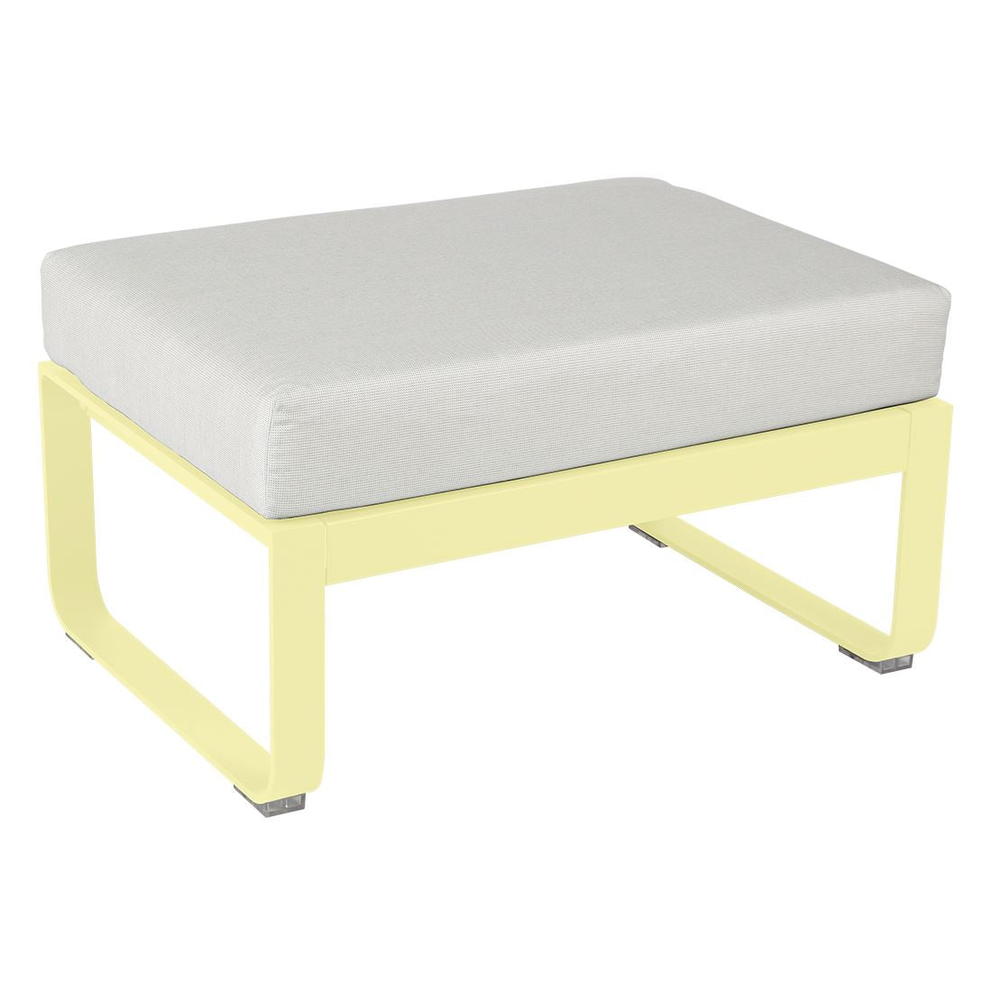 Fermob Bellevie Pouf Citron givré A6 Blanc grisé 81