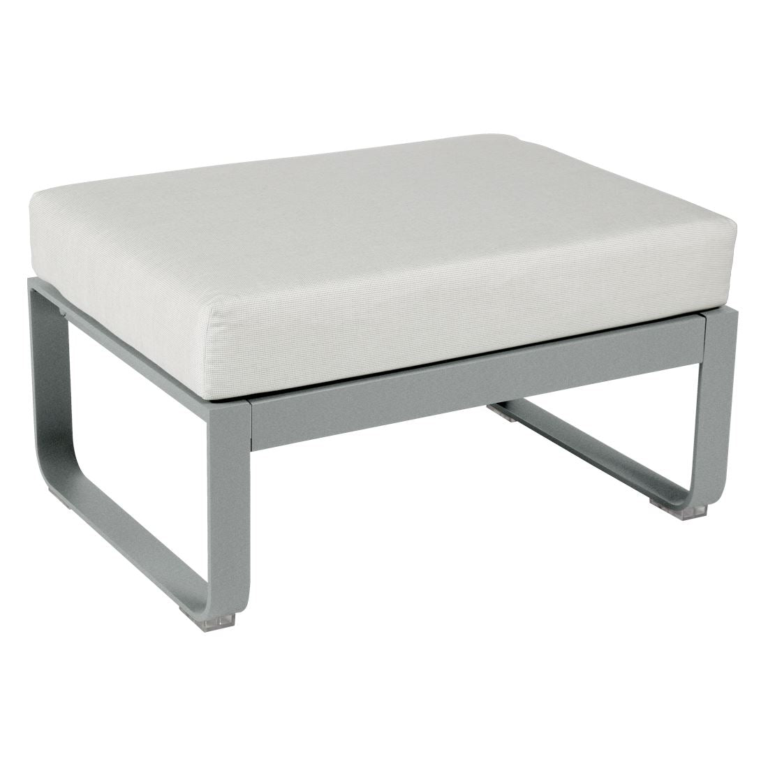 Fermob Bellevie Pouf Gris lapilli C7 Blanc grisé 81