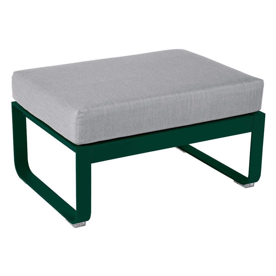Fermob Bellevie Pouf Vert cèdre 02 Gris flanelle 79