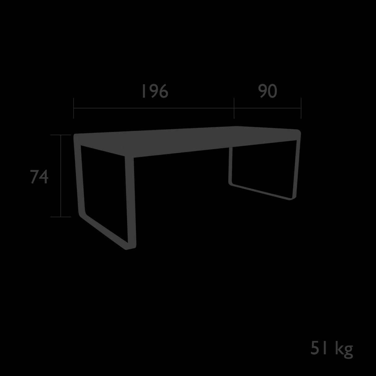 Fermob Bellevie Premium Table 196 x 90cm
