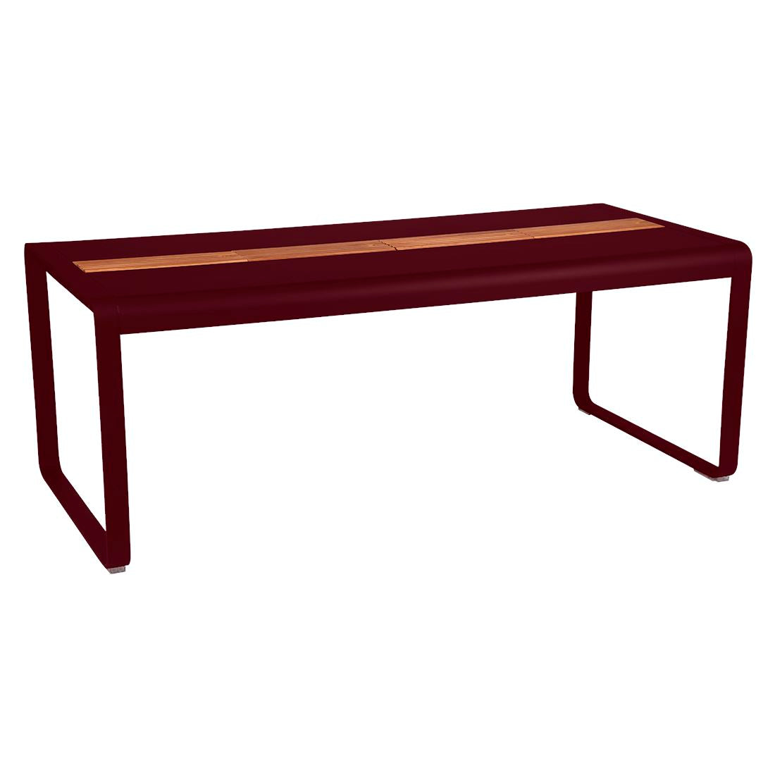 Fermob Bellevie Table 196 x 90cm - Avec Rangement Cerise noire B9