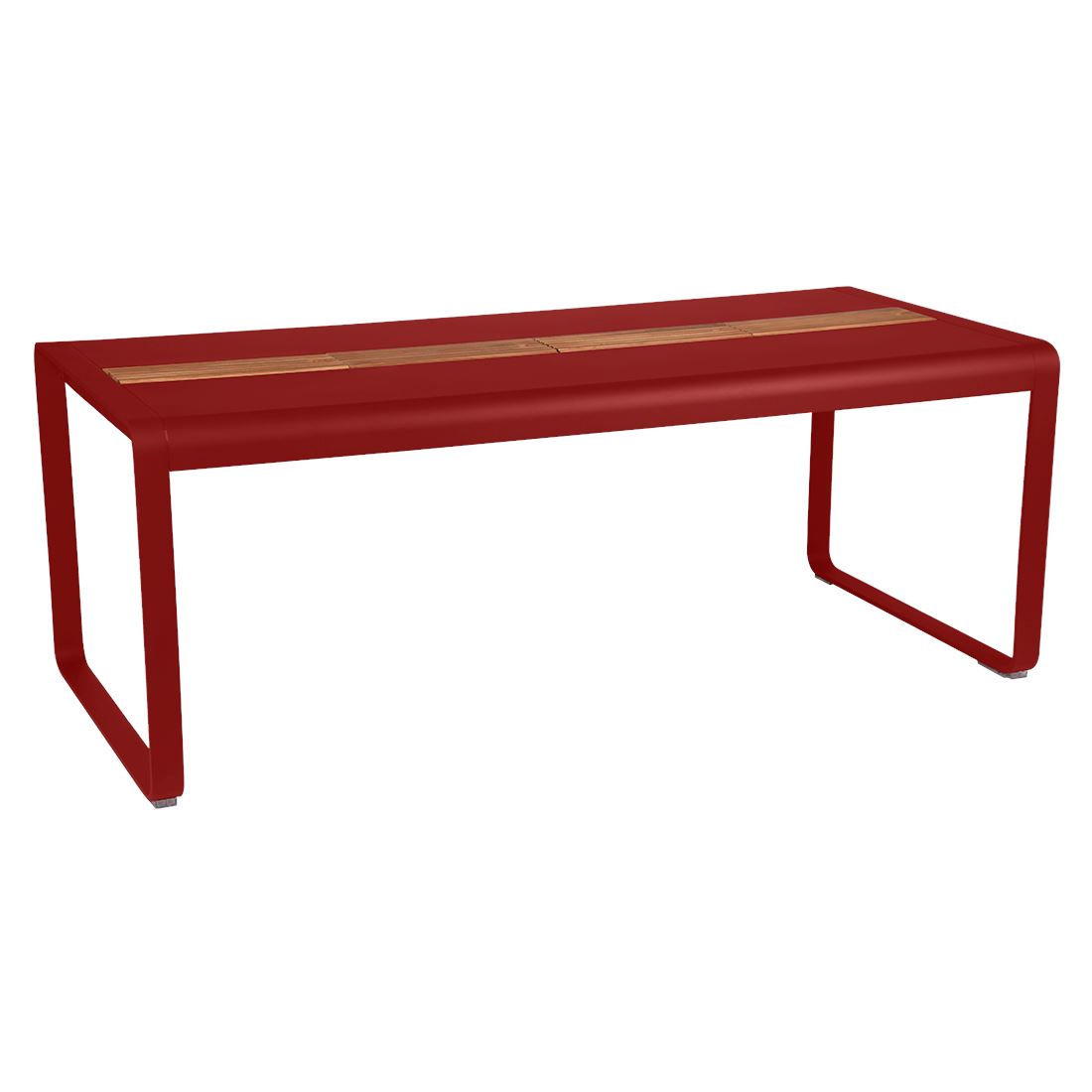 Fermob Bellevie Table 196 x 90cm - Avec Rangement Coquelicot 67