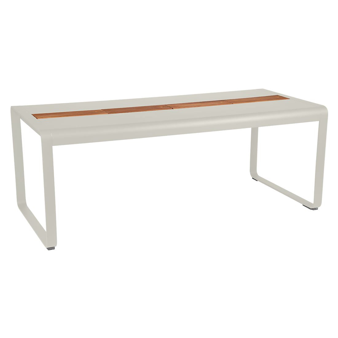 Fermob Bellevie Table 196 x 90cm - Avec Rangement Gris argile A5