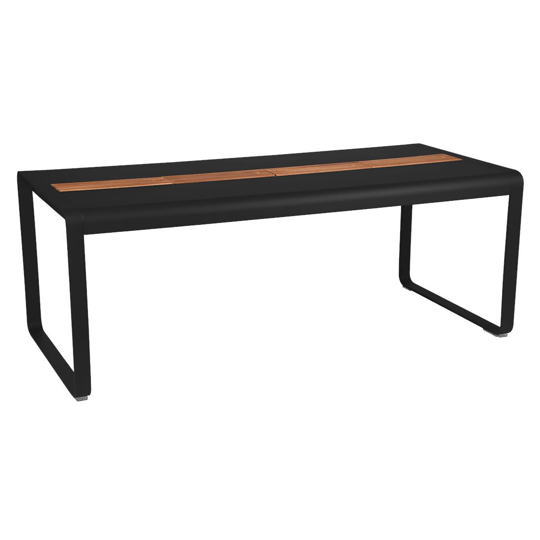 Fermob Bellevie Table 196 x 90cm - Avec Rangement Réglisse 42