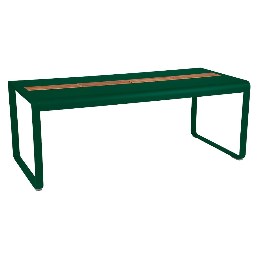 Fermob Bellevie Table 196 x 90cm - Avec Rangement Vert cèdre 02