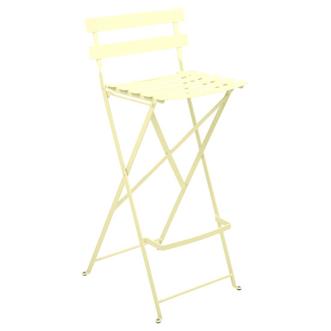 Fermob Bistro Chaise de bar pliante Citron givré A6