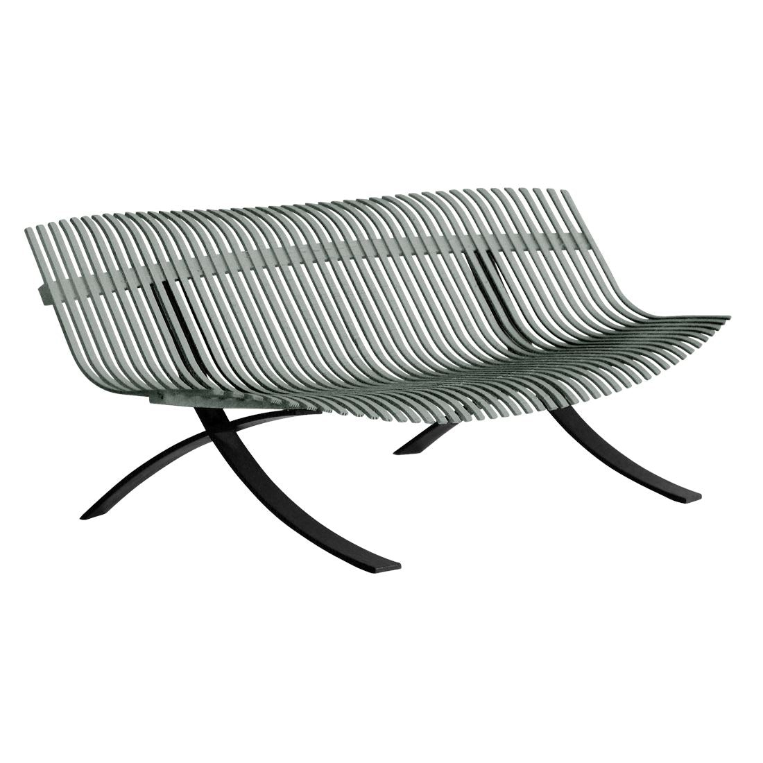 Fermob Charivari Banc Gris lapilli C7