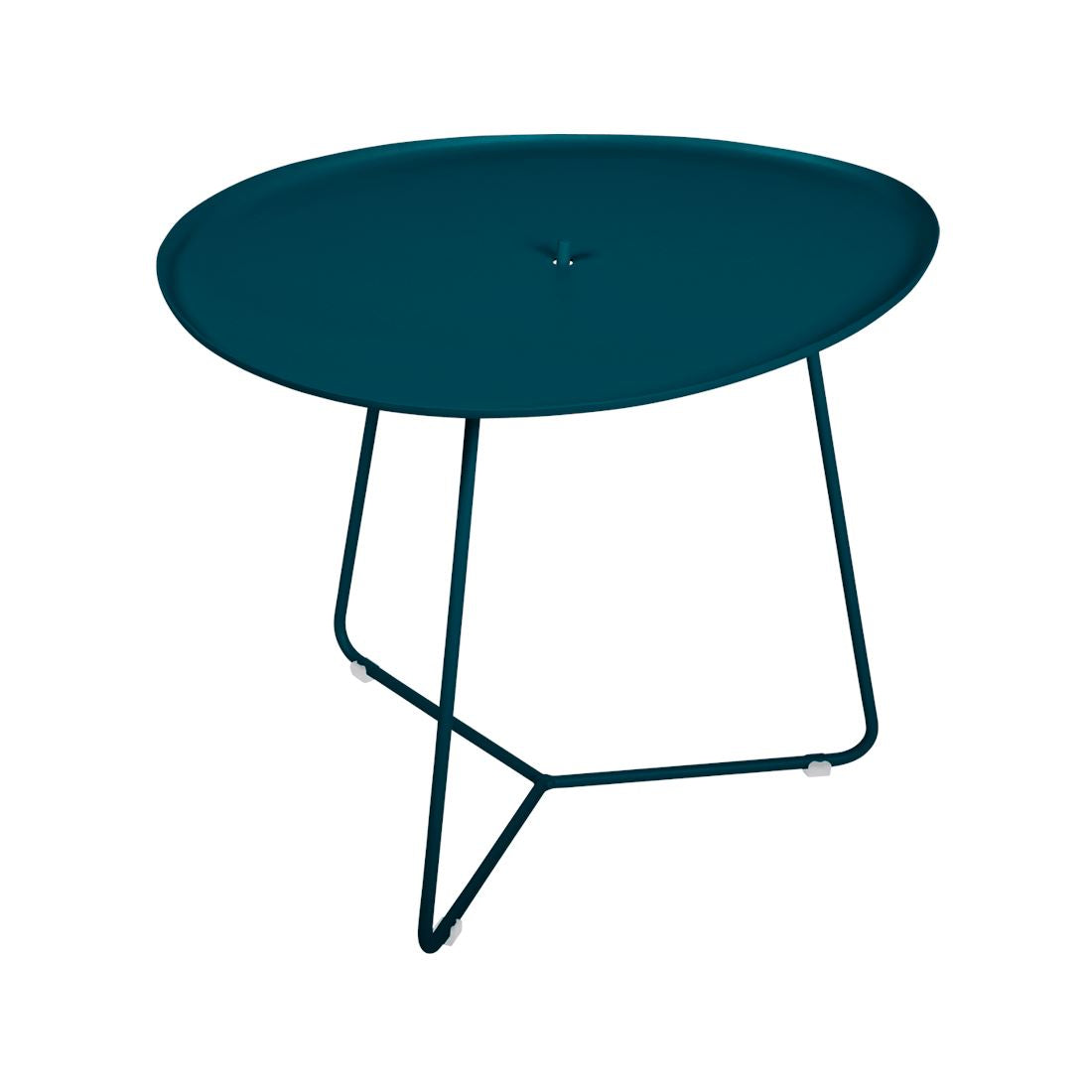 Fermob Cocotte Table basse, plateau amovible. Bleu acapulco 21
