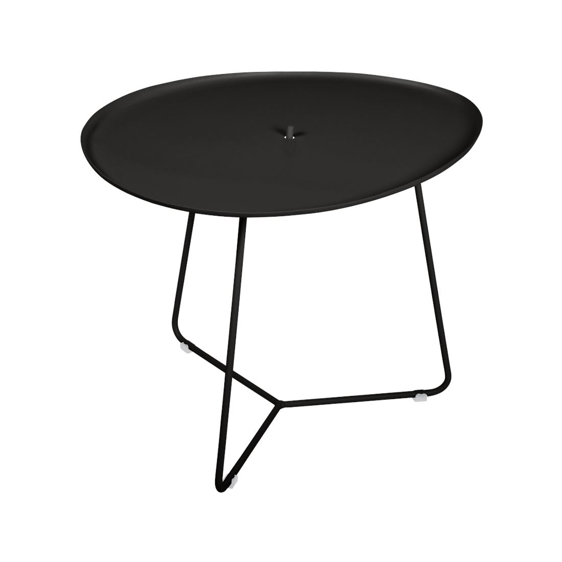 Fermob Cocotte Table basse, plateau amovible. Réglisse 42