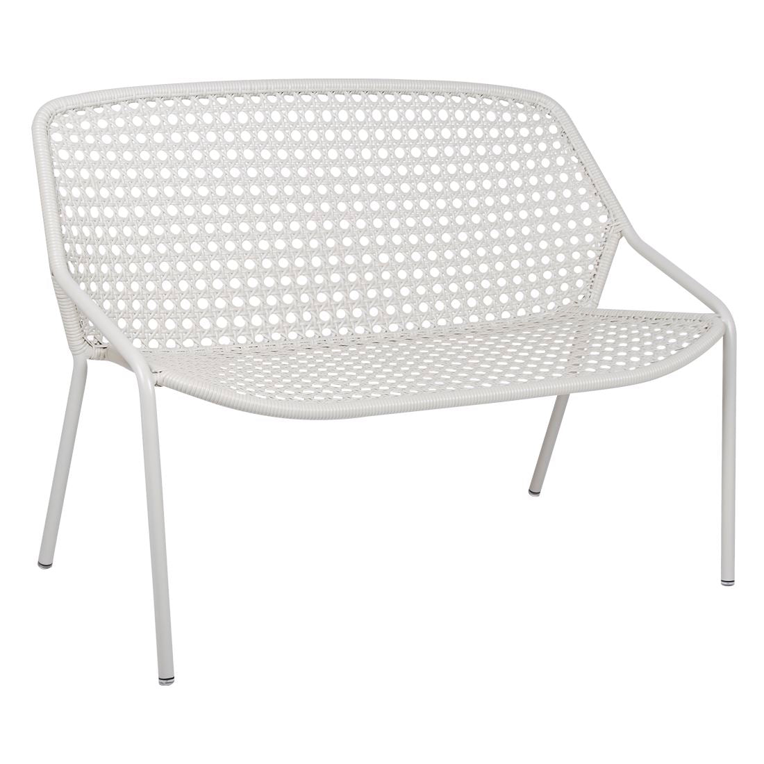 Fermob Croisette Banquette 2 places Gris Argile A5