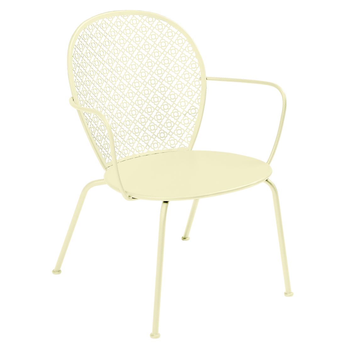 Fermob Lorette Fauteuil bas Citron givré A6