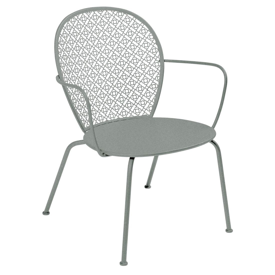 Fermob Lorette Fauteuil bas Gris lapilli C7