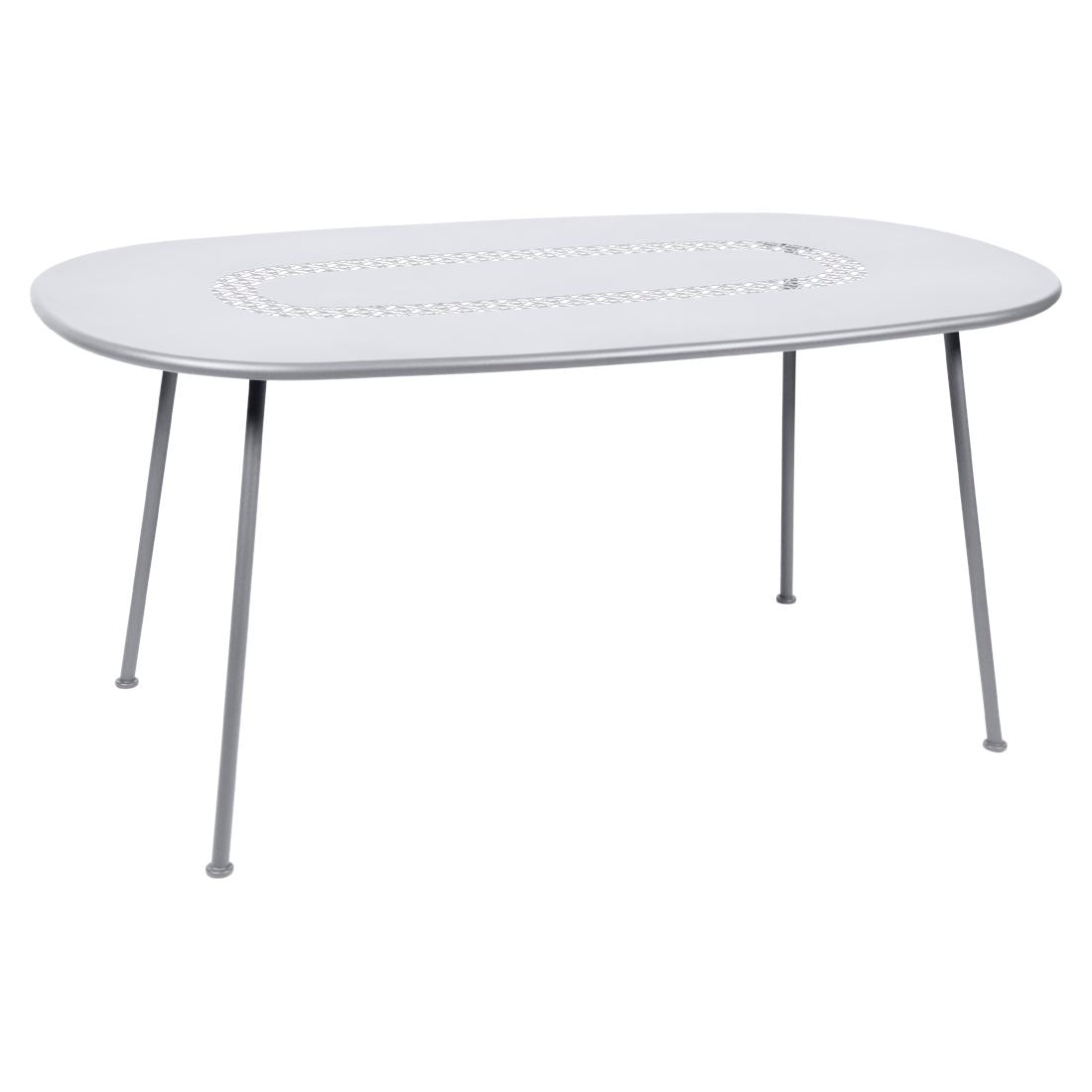 Fermob Lorette Table ovale 160 x 90cm Blanc coton 01