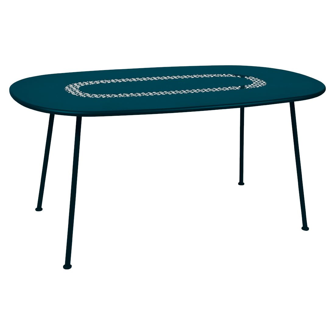 Fermob Lorette Table ovale 160 x 90cm Bleu acapulco 21