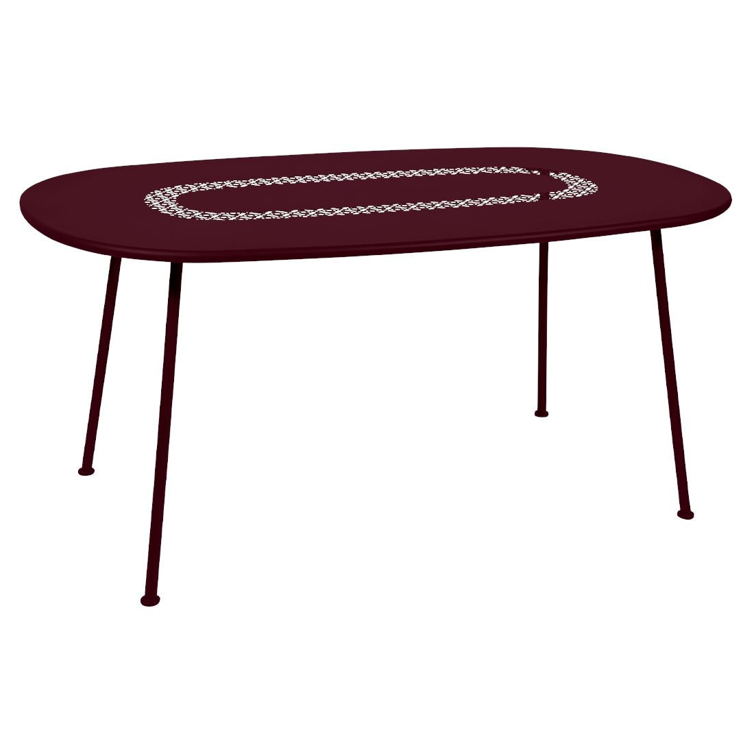 Fermob Lorette Table ovale 160 x 90cm Cerise noire B9