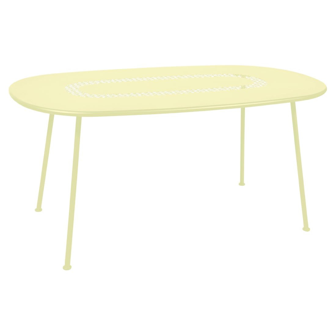 Fermob Lorette Table ovale 160 x 90cm Citron givré A6