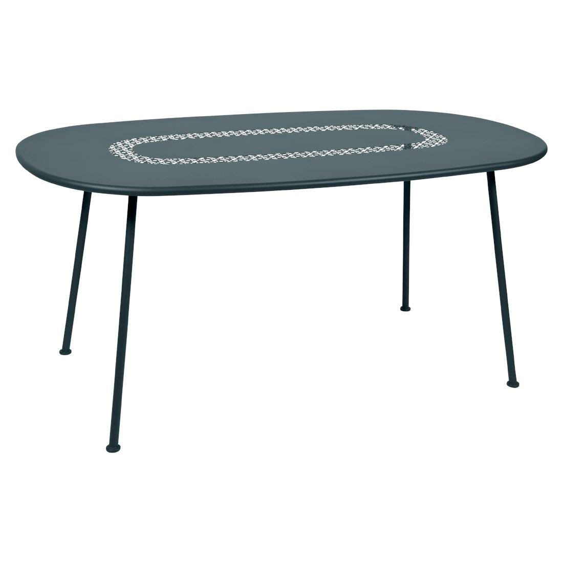 Fermob Lorette Table ovale 160 x 90cm Gris orage 26