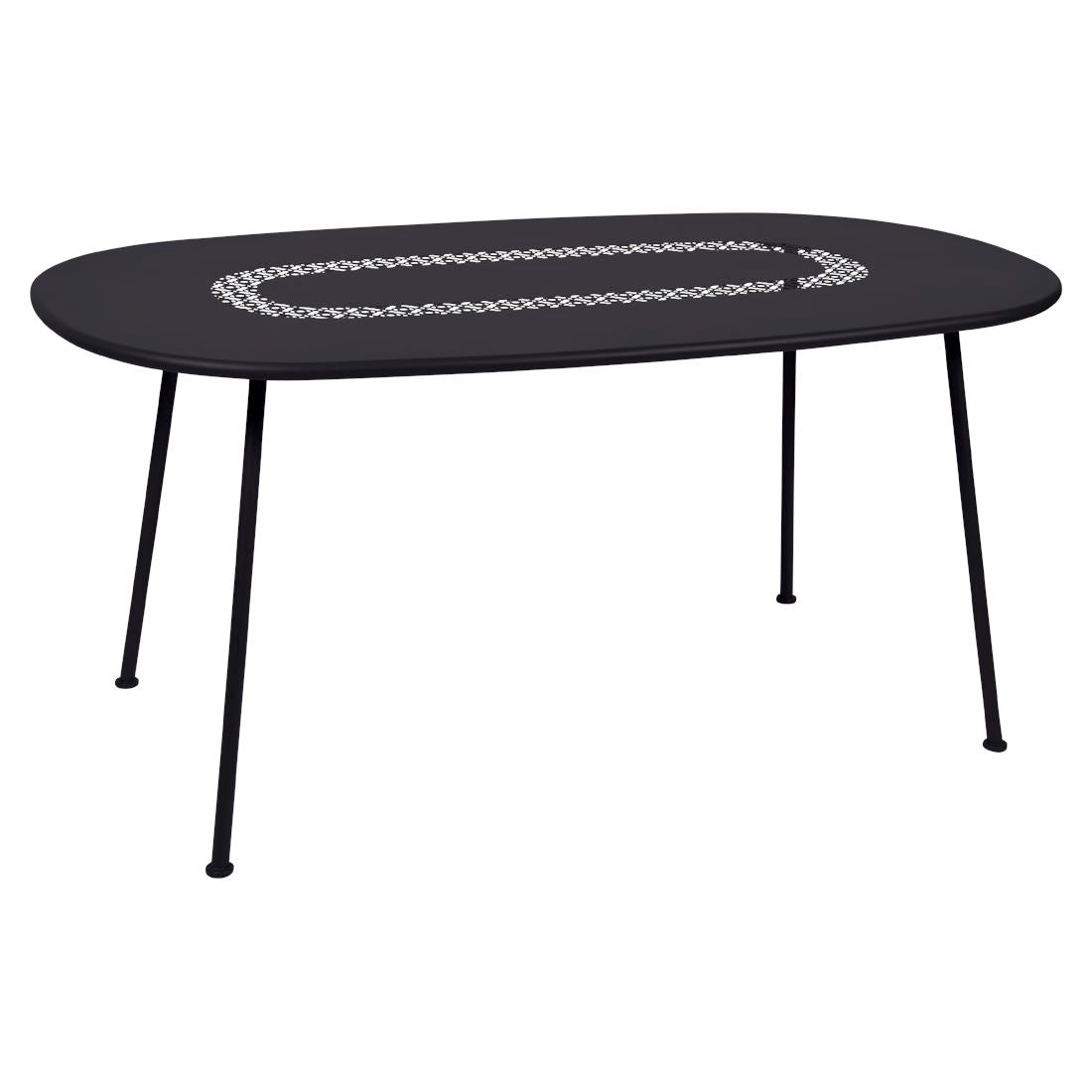 Fermob Lorette Table ovale 160 x 90cm Réglisse 42