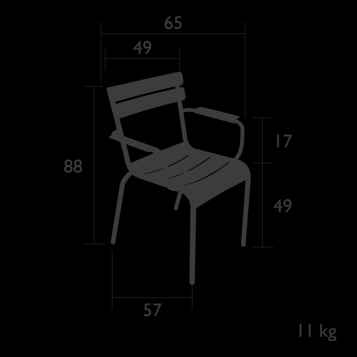 Fermob Luxembourg Bridge acier