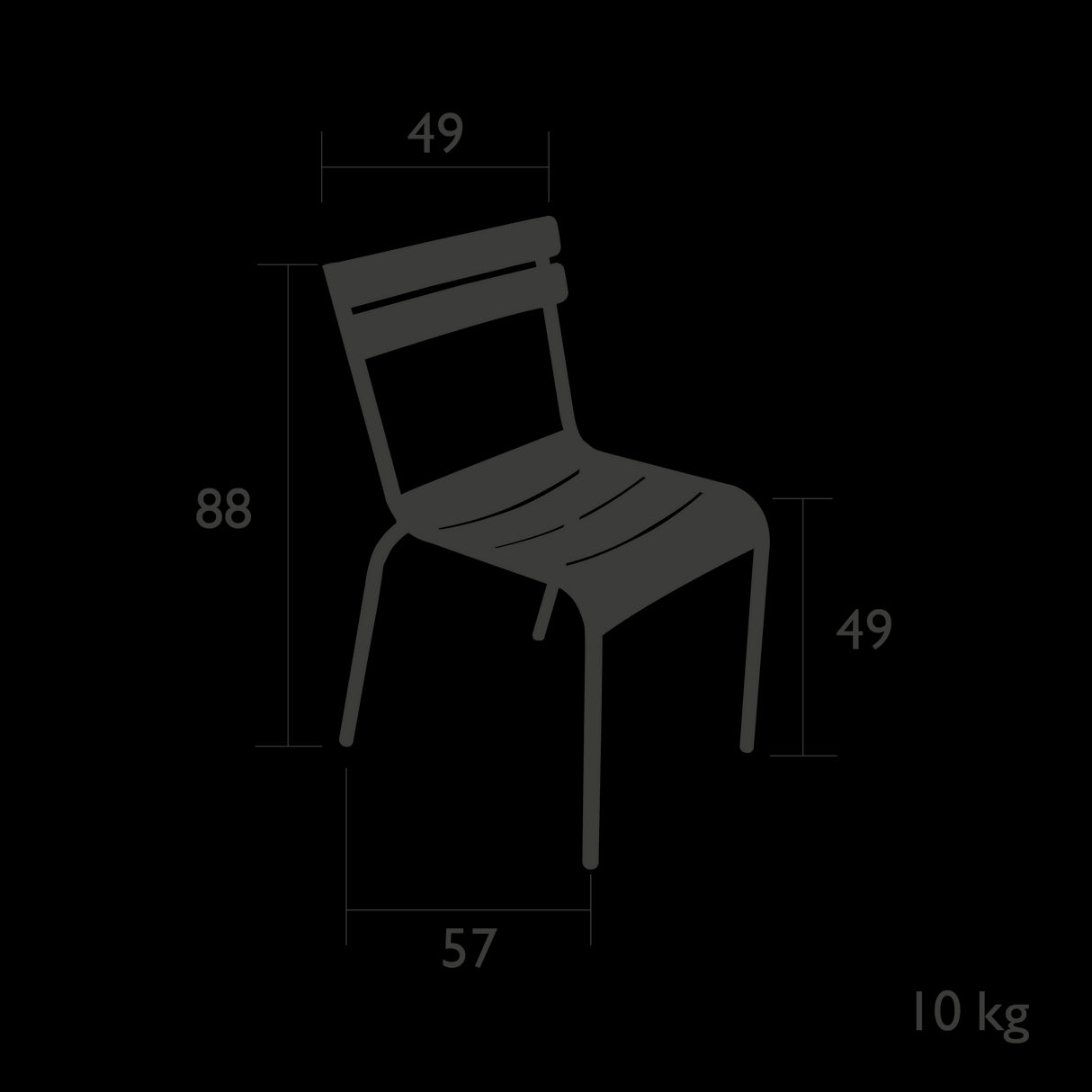 Fermob Luxembourg Chaise acier