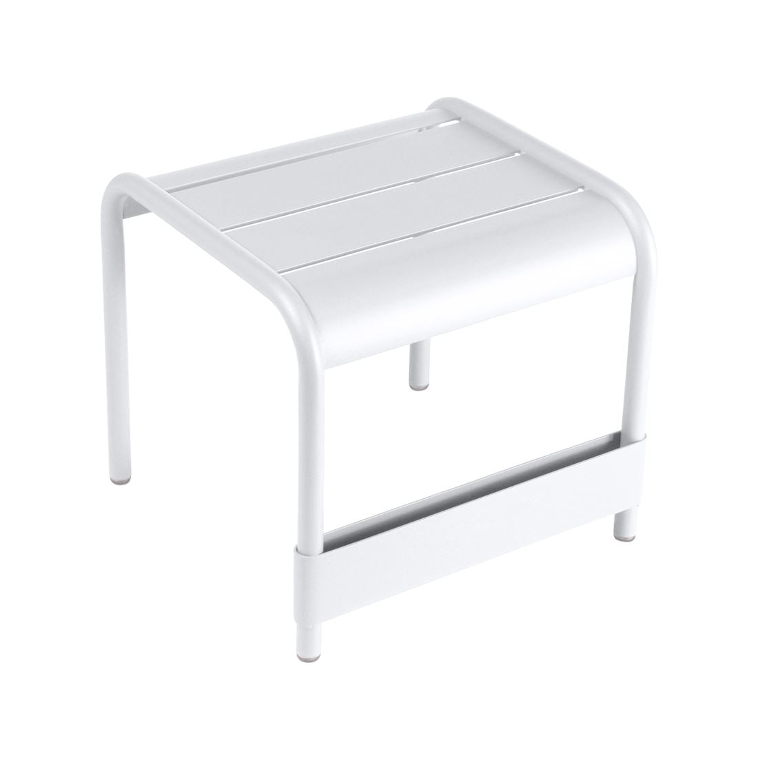 Fermob Luxembourg Petite table basse / repose-pieds Blanc coton 01