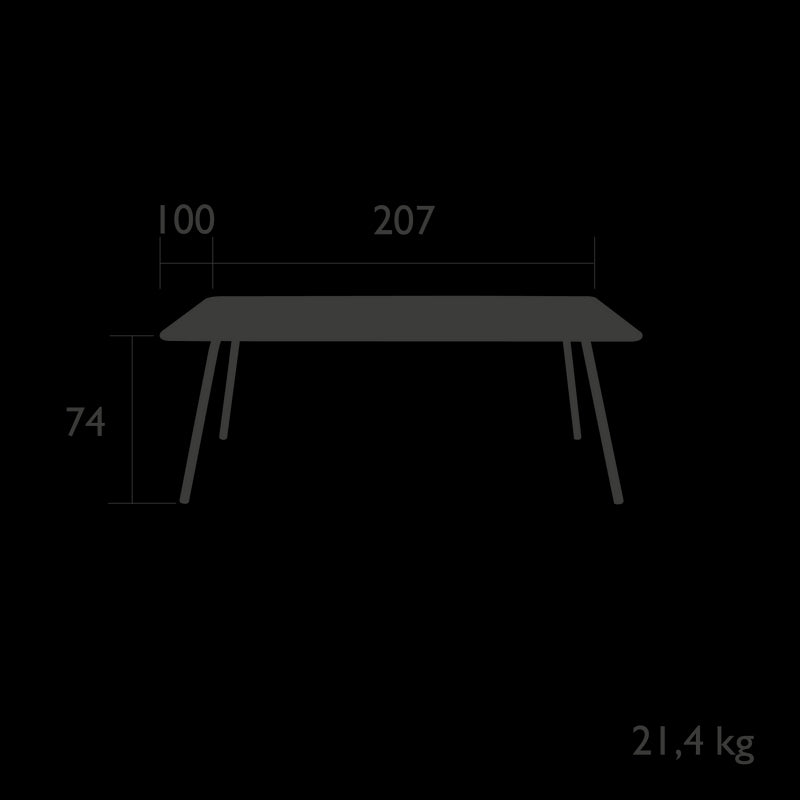 Fermob Luxembourg Table 207 x 100cm 