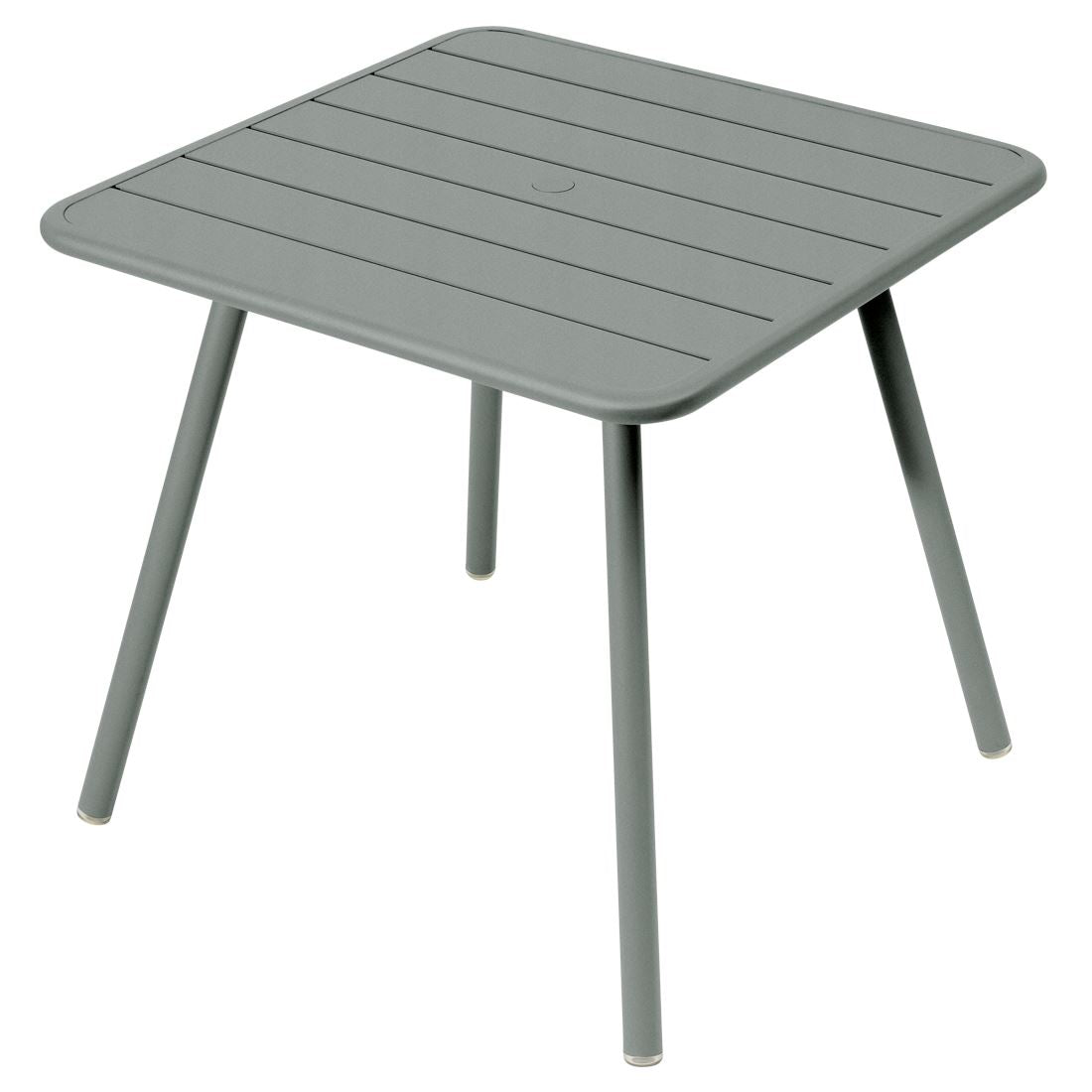 Fermob Luxembourg Table 4 Pieds 80 x 80cm Gris lapilli C7