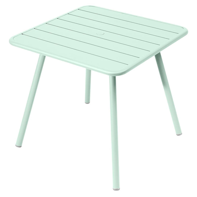 Fermob Luxembourg Table 4 Pieds 80 x 80cm Menthe glaciale A7 