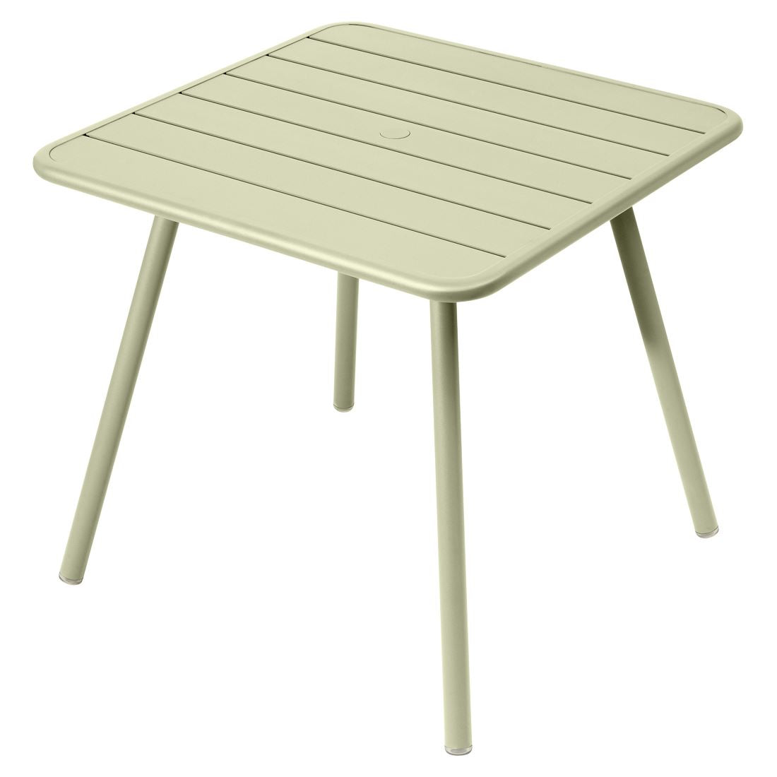 Fermob Luxembourg Table 4 Pieds 80 x 80cm Vert tilleul 65