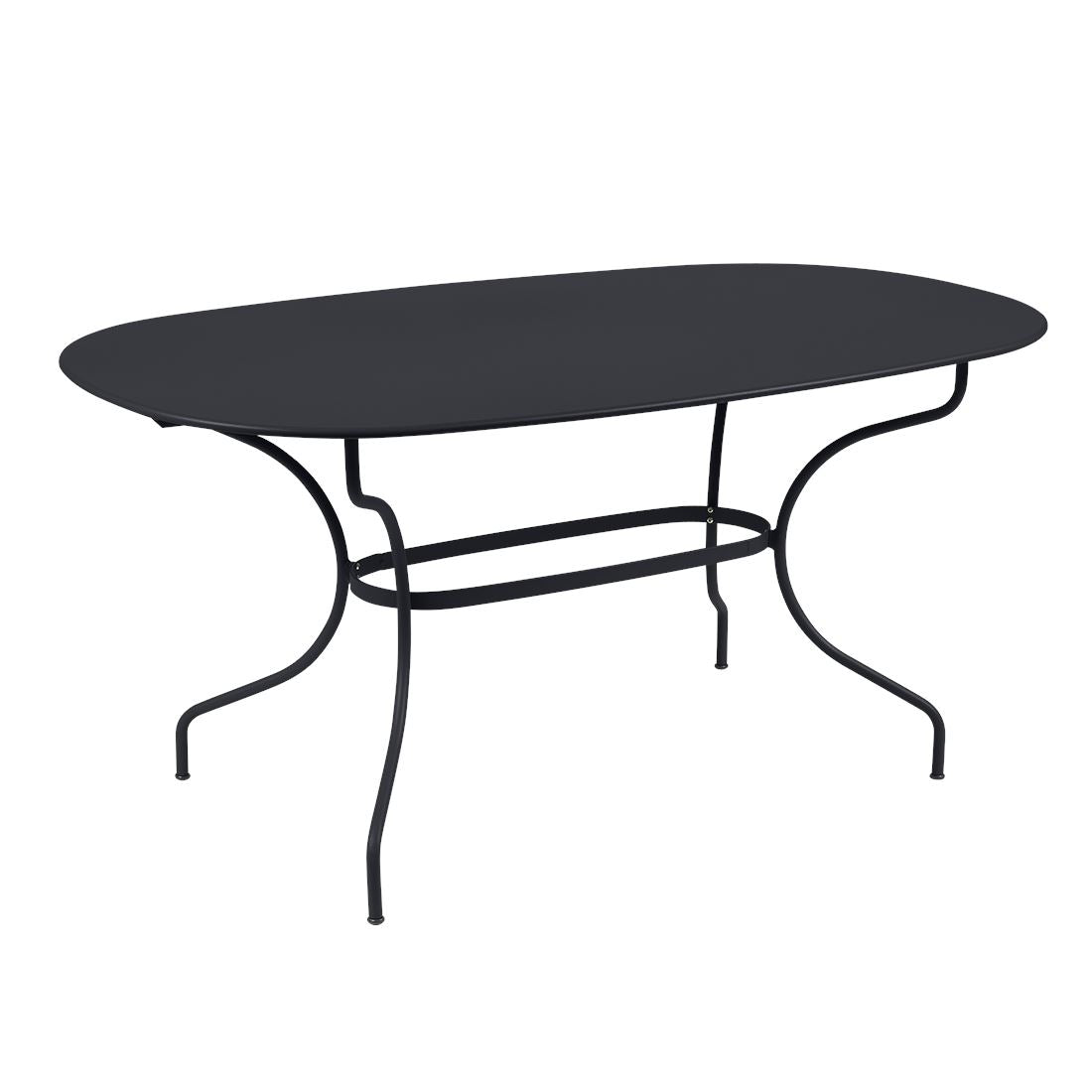 Fermob Opéra+ Table ovale 160 x 90cm Carbone 47