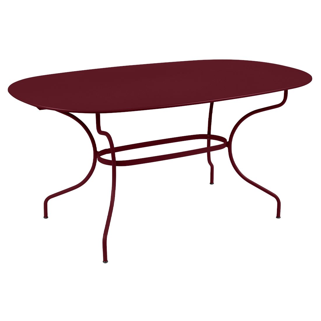 Fermob Opéra+ Table ovale 160 x 90cm Cerise noire B9