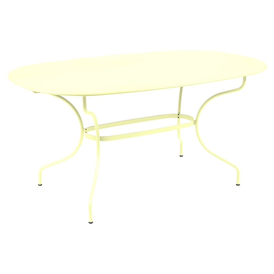 Fermob Opéra+ Table ovale 160 x 90cm Citron givré A6